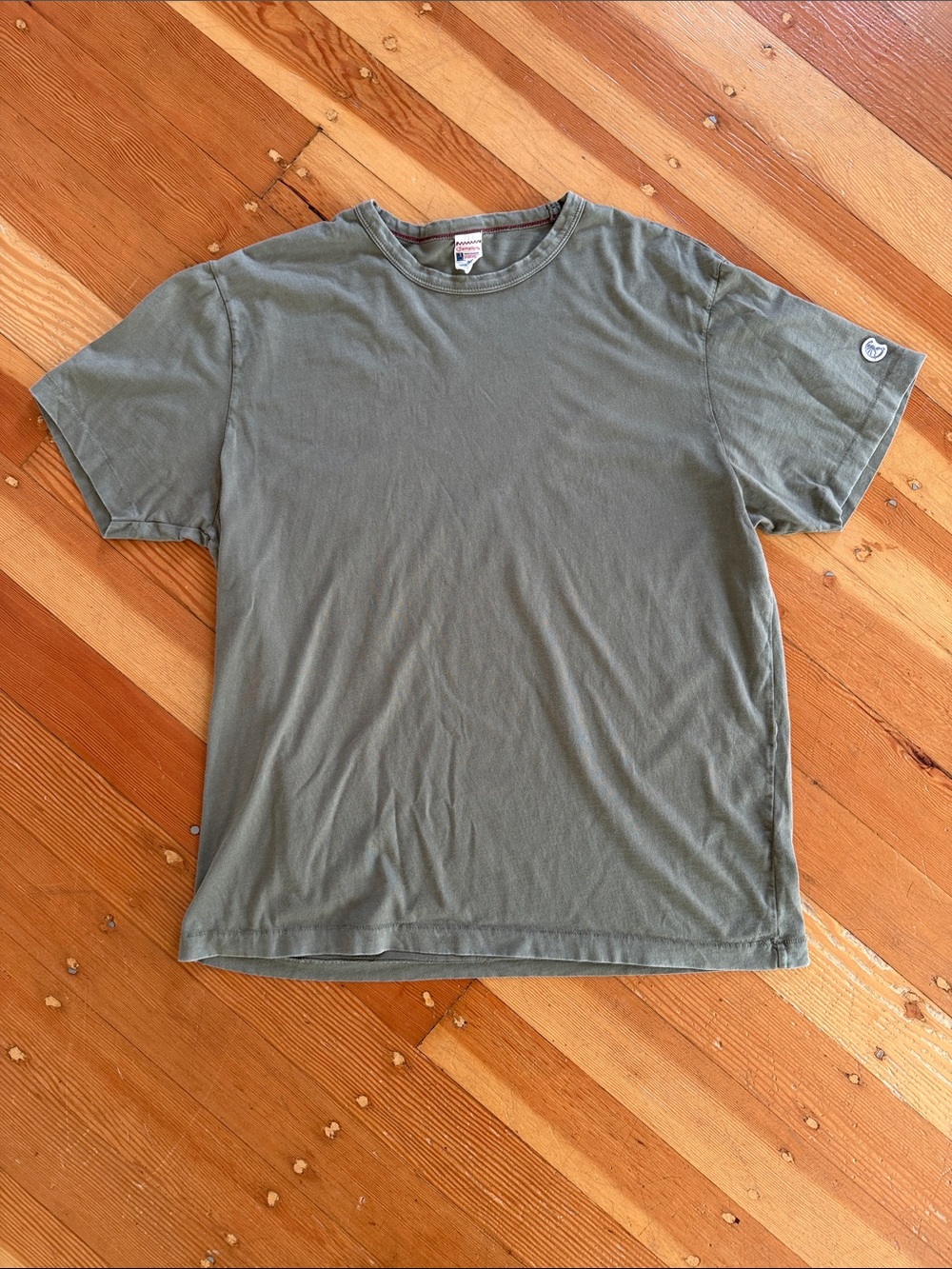 Champion + Todd Snyder Olive Green Short Sleeve Tee Shirt Large